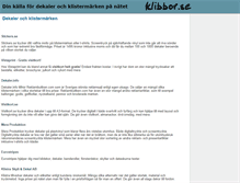 Tablet Screenshot of klibbor.se